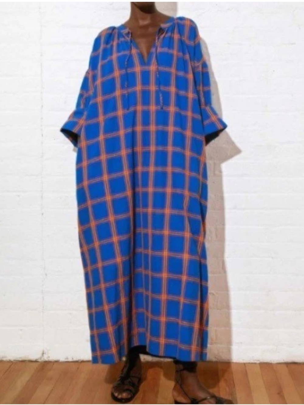 NEW! MARA HOFFMAN Lysa Cover Up Dress in Blue Multi Size S Resortwear Cruise - Picture 2 of 13